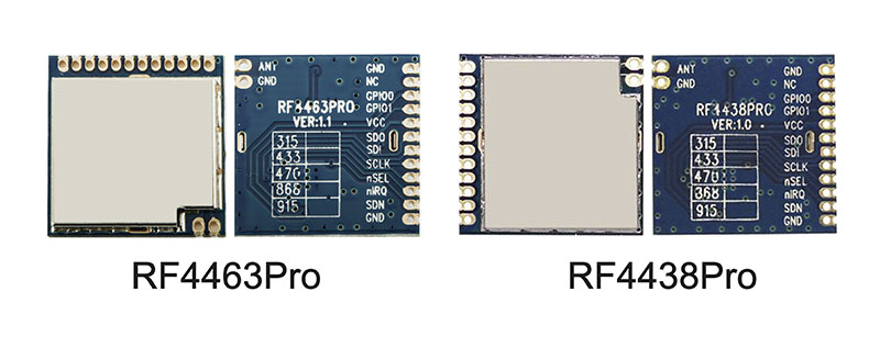 si4438 wireless module and si4463 wireless module