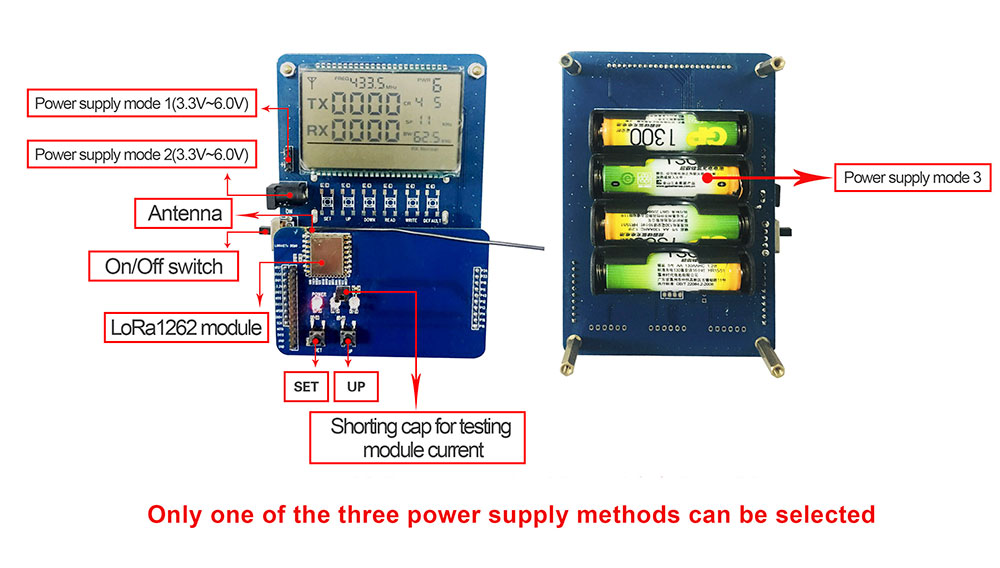 LoRa module LoRa1262 DEMO board