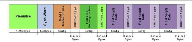 Si4463 data packet format