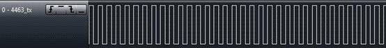 33MHz, 1.2Kbps, 20KHz frequency offset RF4463 receiving test waveform