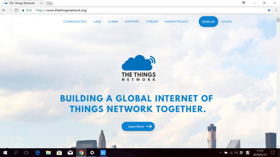 Go to website https://www.thethingsnetwork.org/.