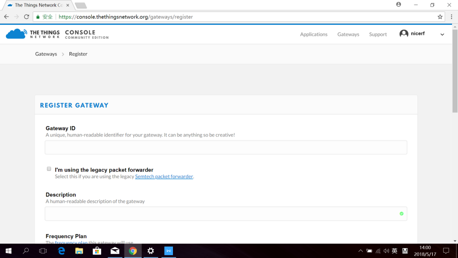 Click Get started by registering one!