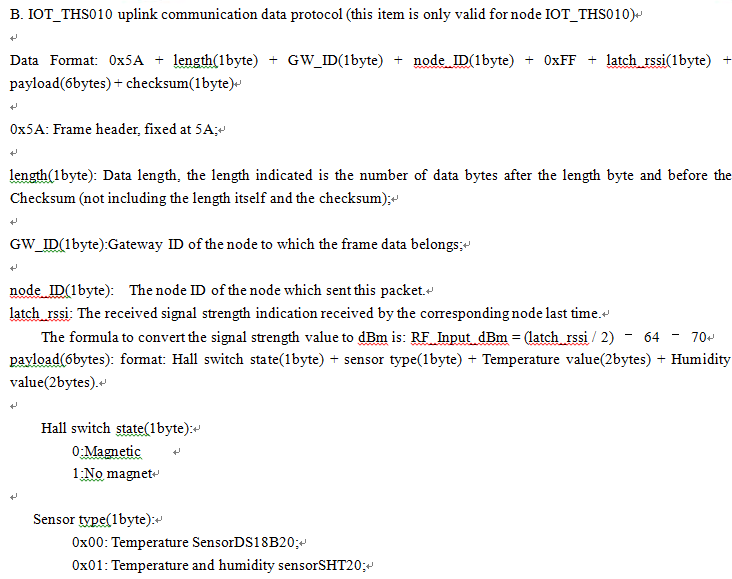 IOT-G010 configuration and communicate protocol-1