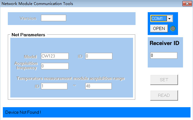 PC software centralized terminal parameter setting