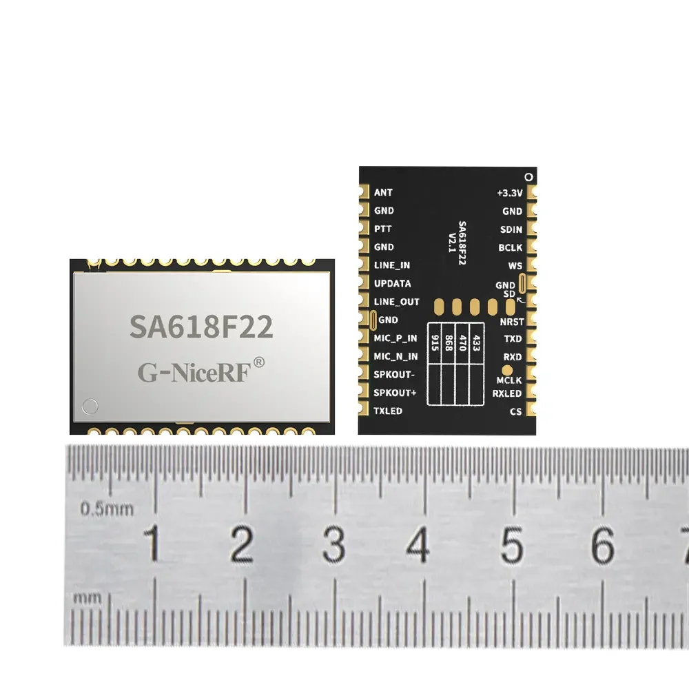 SA618F22 : 160mW 8K Sampling Rate Full Duplex Wireless Audio Transceiver Module 