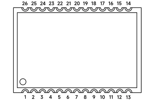Pin definition of the full-duplex intercom module SA618F22
