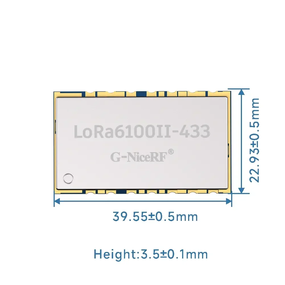 LoRa6100II-2W: UART LoRa Module with Mesh Networking and ESD Protection