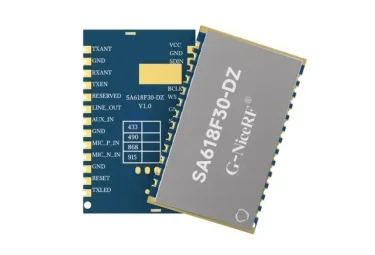 What is the difference between dual-antenna design walkie-talkie module SA618F30-DZ and SA618F30