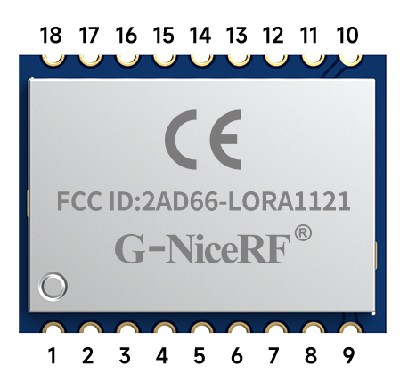 Pin definition of lora module lora1121