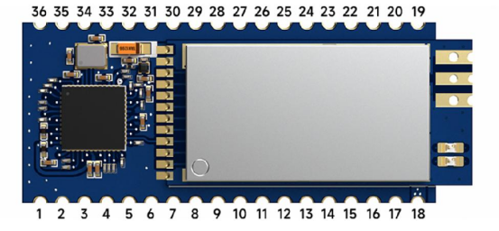 UWB650 Module Pin Numbering (Top View) UWB650 Module Pin Numbering (Top View)