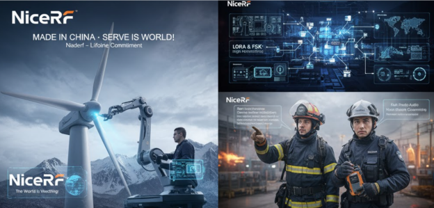 A panoramic view of CHTF 2025 with NiceRF branding.