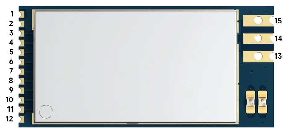 Pin definition of high - power 500mW UWB front - end module UWB3000F27 Pin definition of high - power 500mW UWB front - end module UWB3000F27