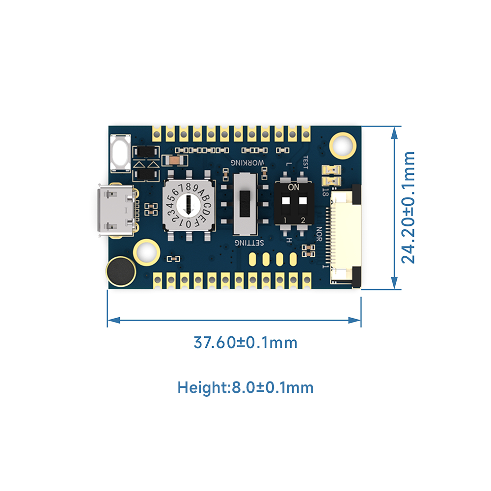 DMR858S : 5W Embedded DMR Tier II Walkie Talkie Module