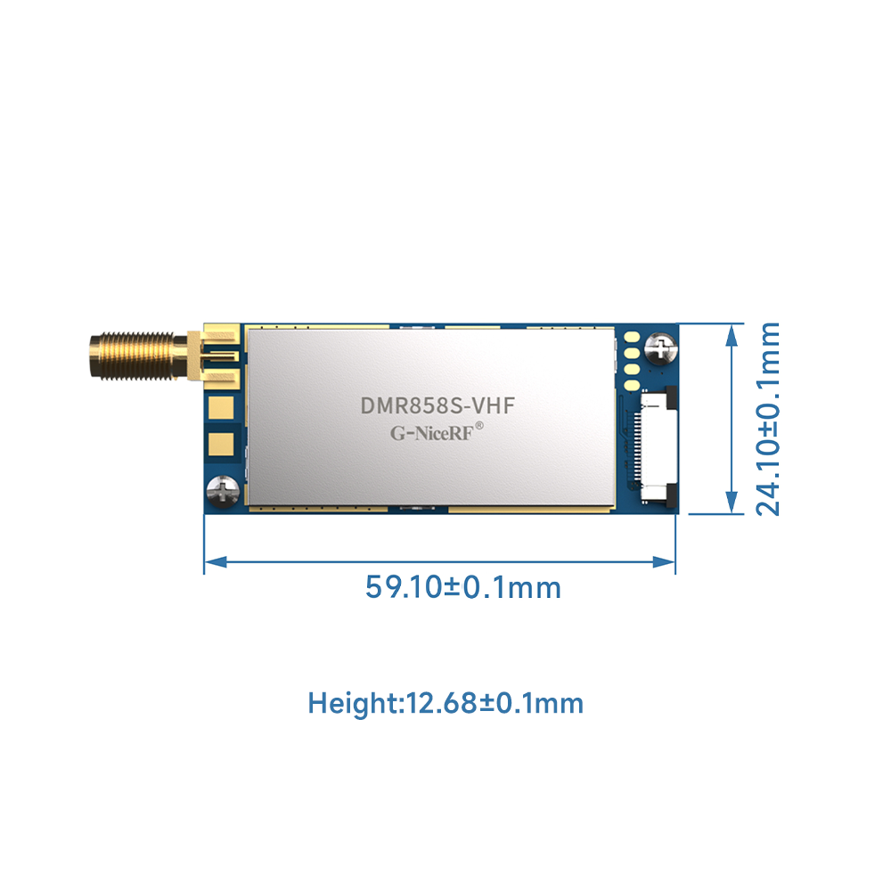 DMR858S : 5W Embedded DMR Tier II Walkie Talkie Module