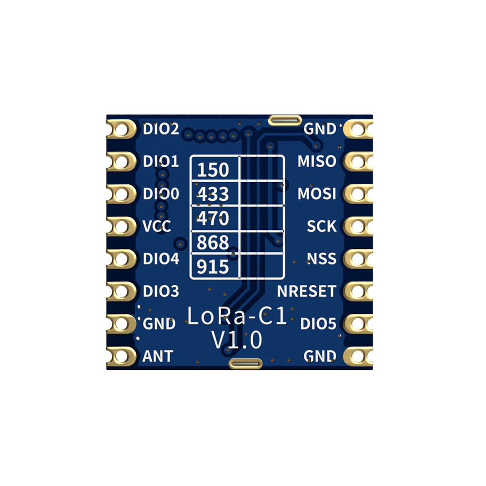 LoRa1276-C1-868 : SX1276 868MHz 100mW CE-RED Certified LoRa Module With ESD Protection