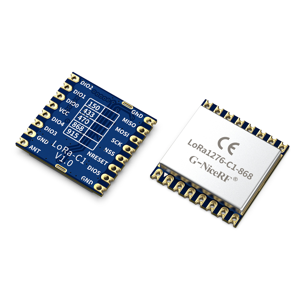 LoRa1276-C1-868 : SX1276 868MHz 100mW CE-RED Certified LoRa Module With ESD Protection