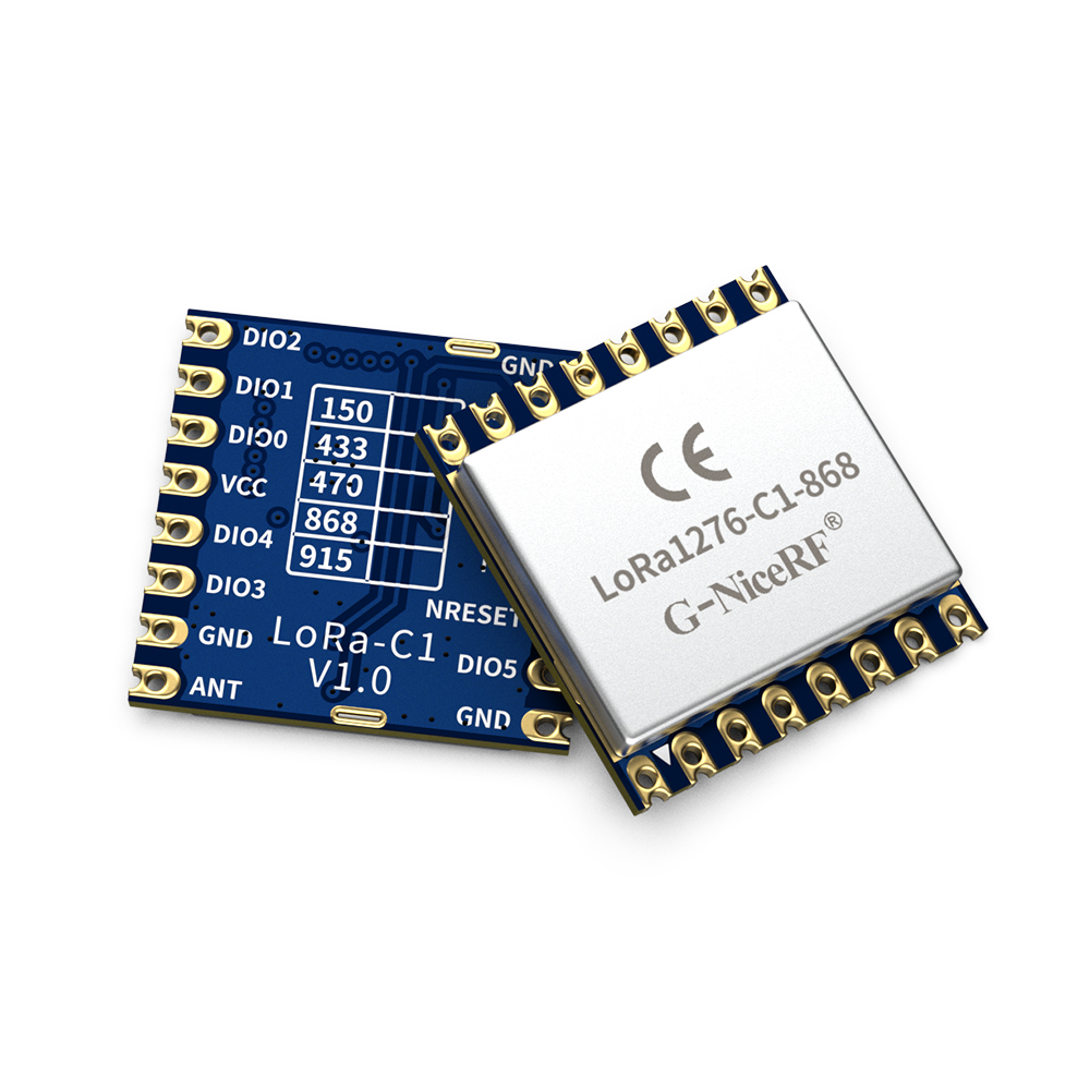 LoRa1276-C1-868 : SX1276 868MHz 100mW CE-RED Certified LoRa Module With ESD Protection