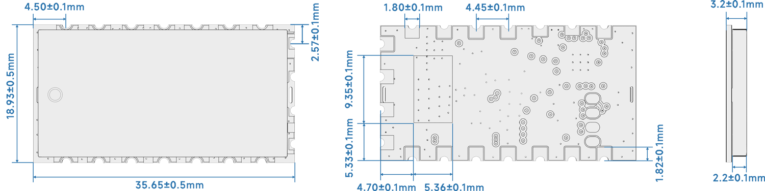 1W audio transmission module SA616-F30 size 1W audio transmission module SA616-F30 size