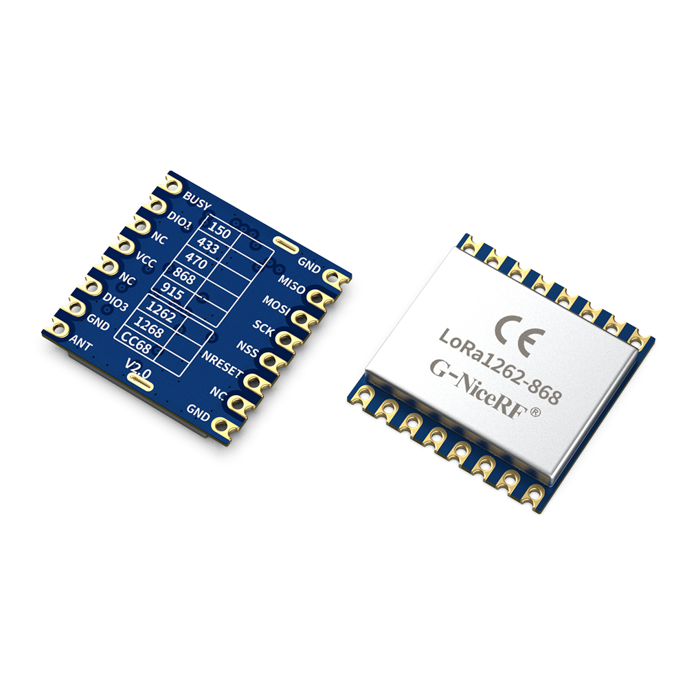 LoRa1262-868 : SX1262 160mW CE-RED Certified 868MHz  LoRa Module With TCXO