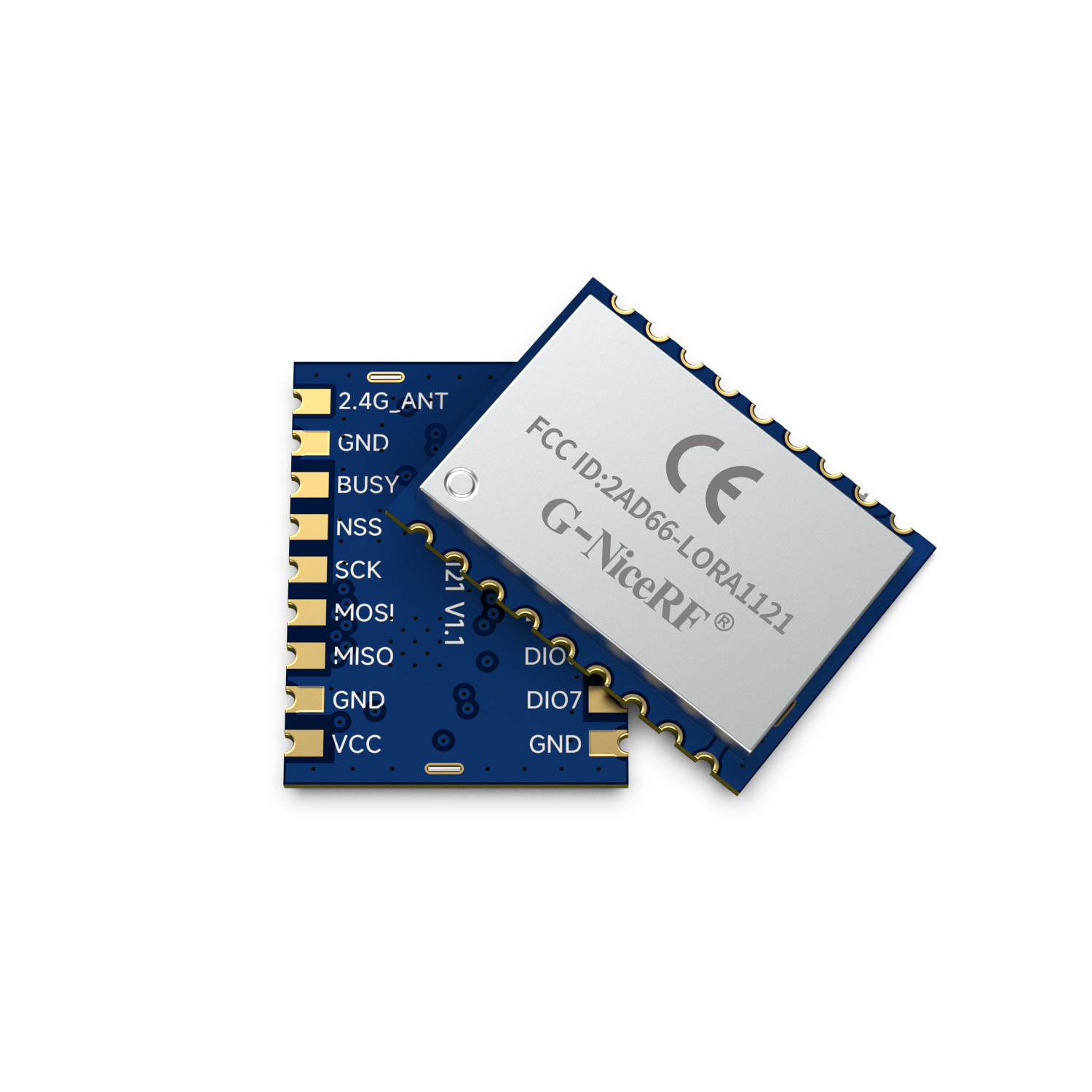 LoRa1121:FCC ID & CE-RED Certified Sub-GHz and 2.4GHz dual-band communication module