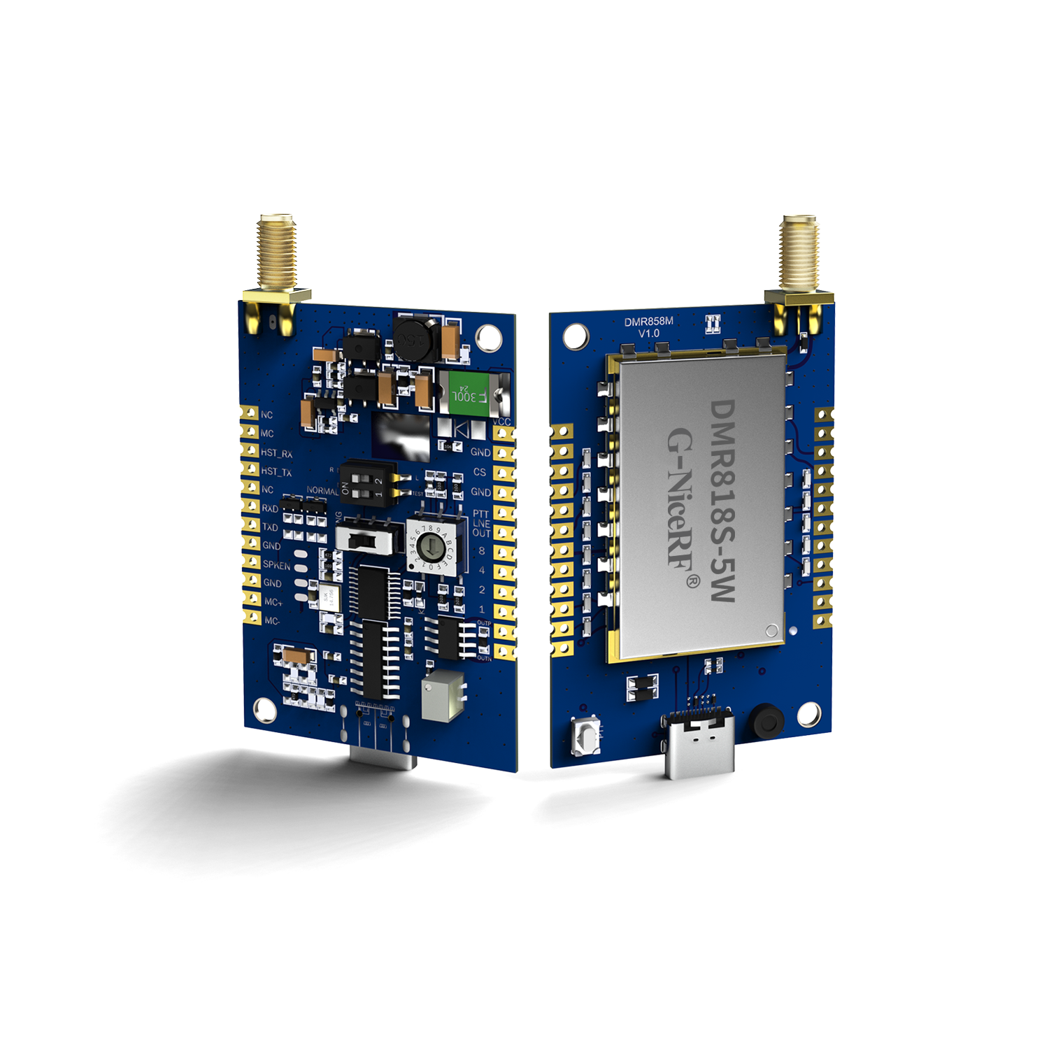 DMR858M: DMR Dual Time Slot Analog-Digital  Integrated 5W Walkie-Talkie