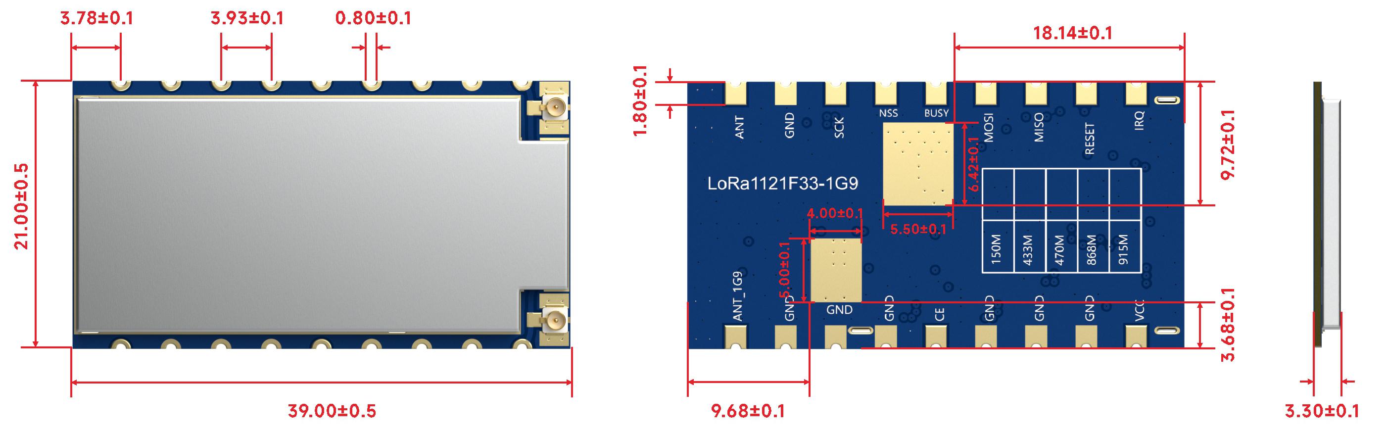 The size of lora module lora1121 The size of lora module lora1121
