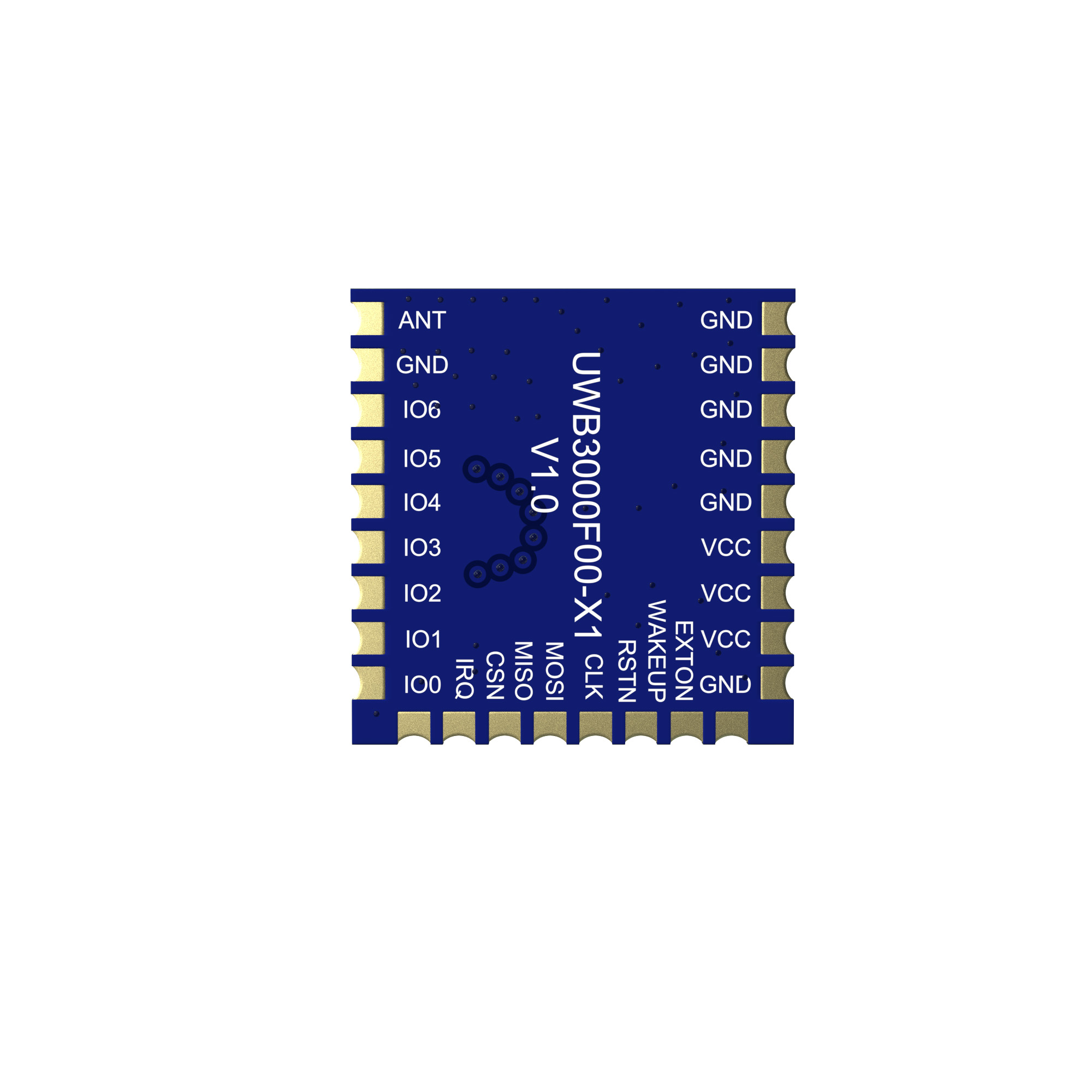UWB3000F00-X1:1W Indoor and Outdoor Positioning and Ranging Module 