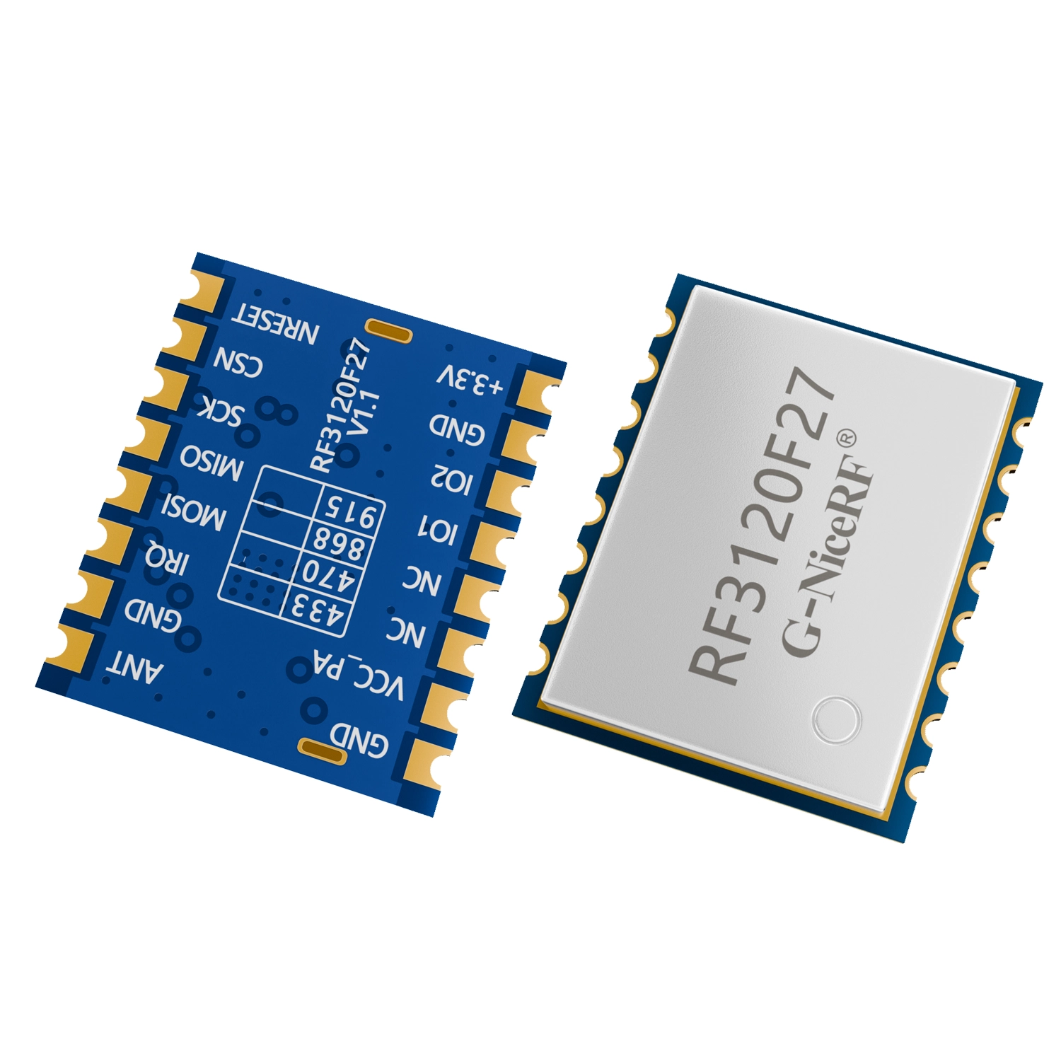 RF3120F27:800mW wireless transceiver module 0.5ppm TCXO crystal oscillator