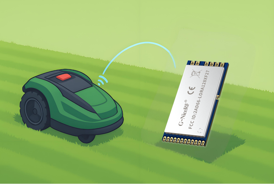 LoRa Wireless Module Communication Solution for Lawn Mowers