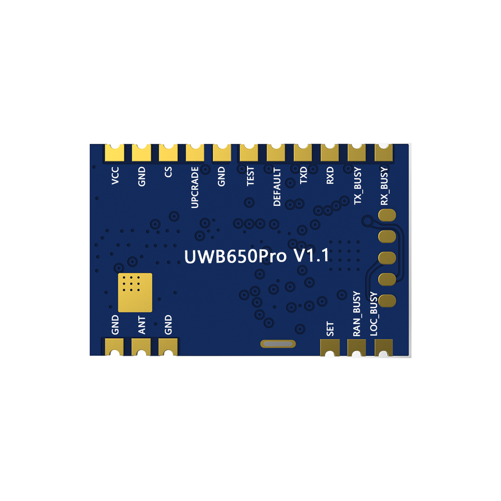 UWB650Pro: 0.5W UWB High-Precision Positioning, Ranging, and Data Transmission Module with &mu;A-Level Sleep Current